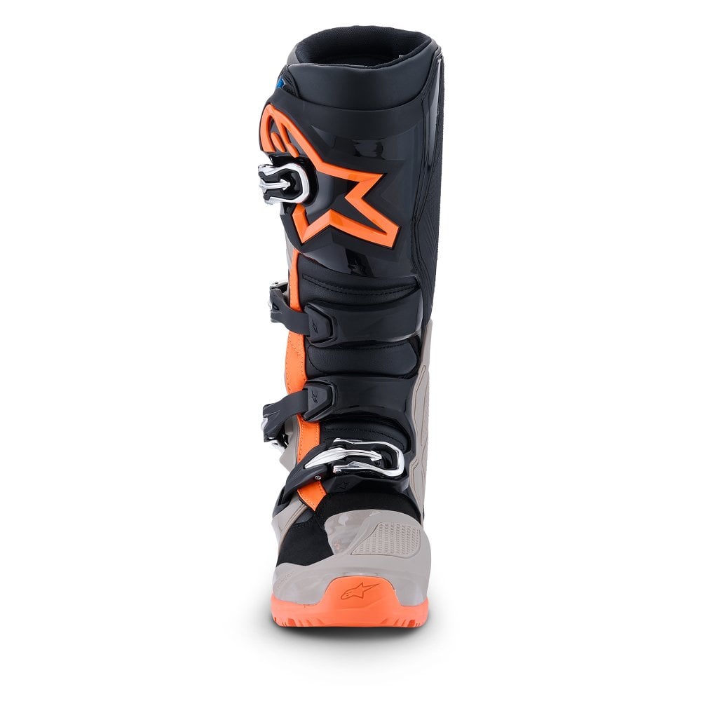 Alpinestars Tech 7 Enduro Boots Black/Warm Grey/Orange Fluo