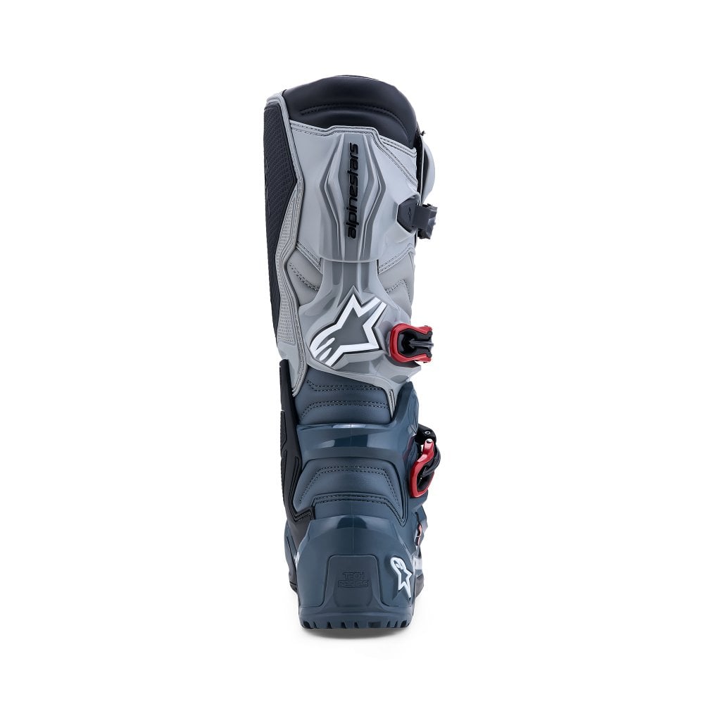 Alpinestars Tech 7 Drystar Enduro Waterproof Boots Grey/Mid Grey/Bright Red