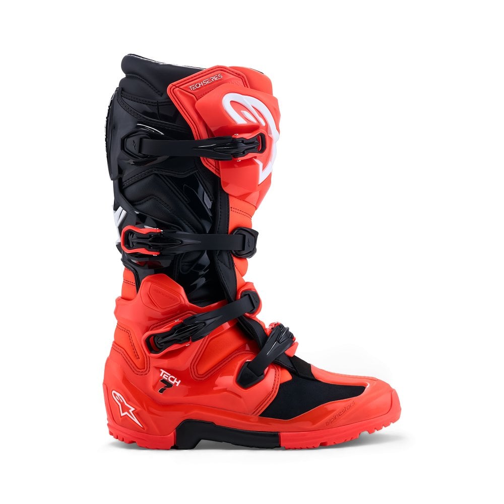 Alpinestars Tech 7 Enduro Boots Red Fluo/Black