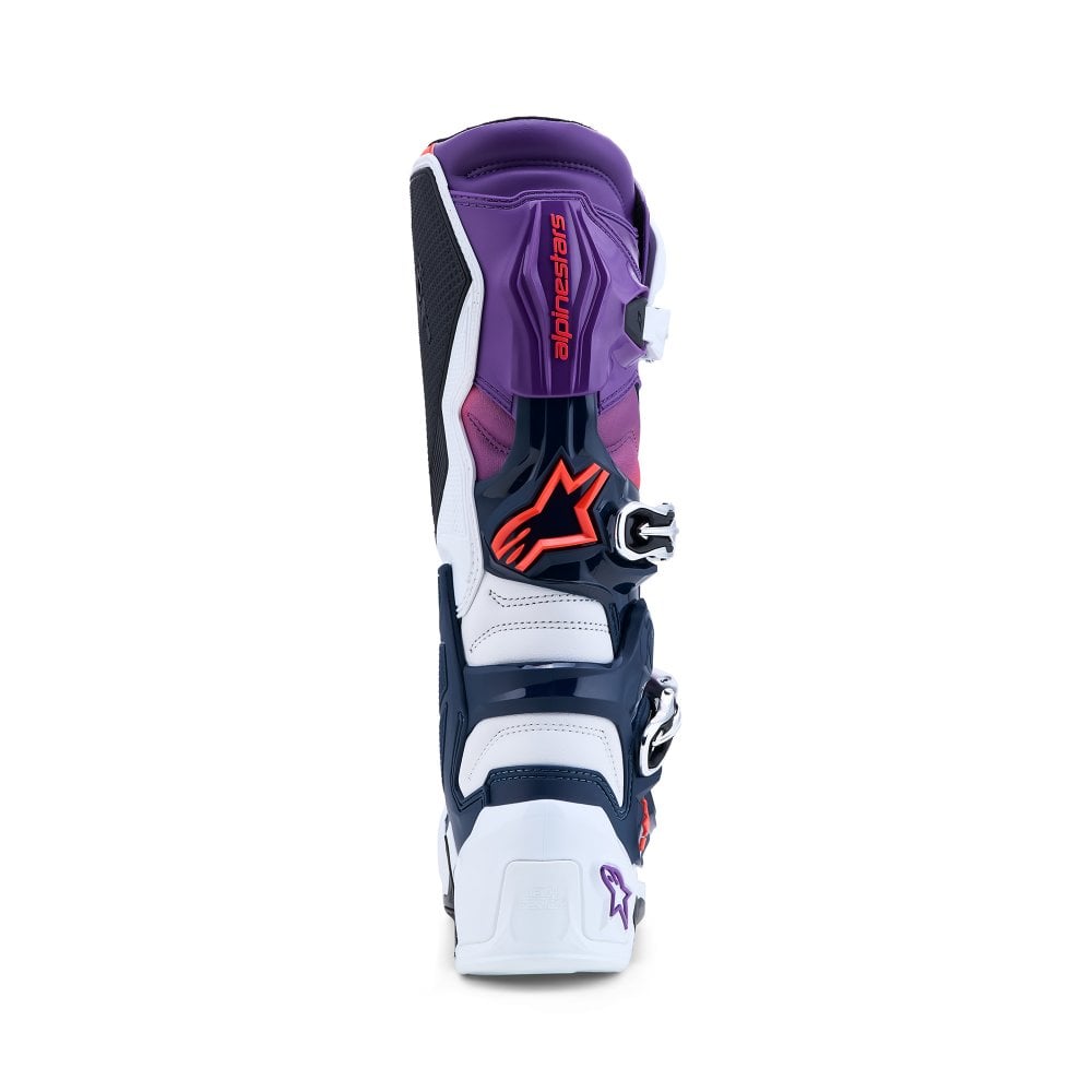 Alpinestars Tech 7 Motocross Boots Purple/White/Dark Blue/Red Fluo