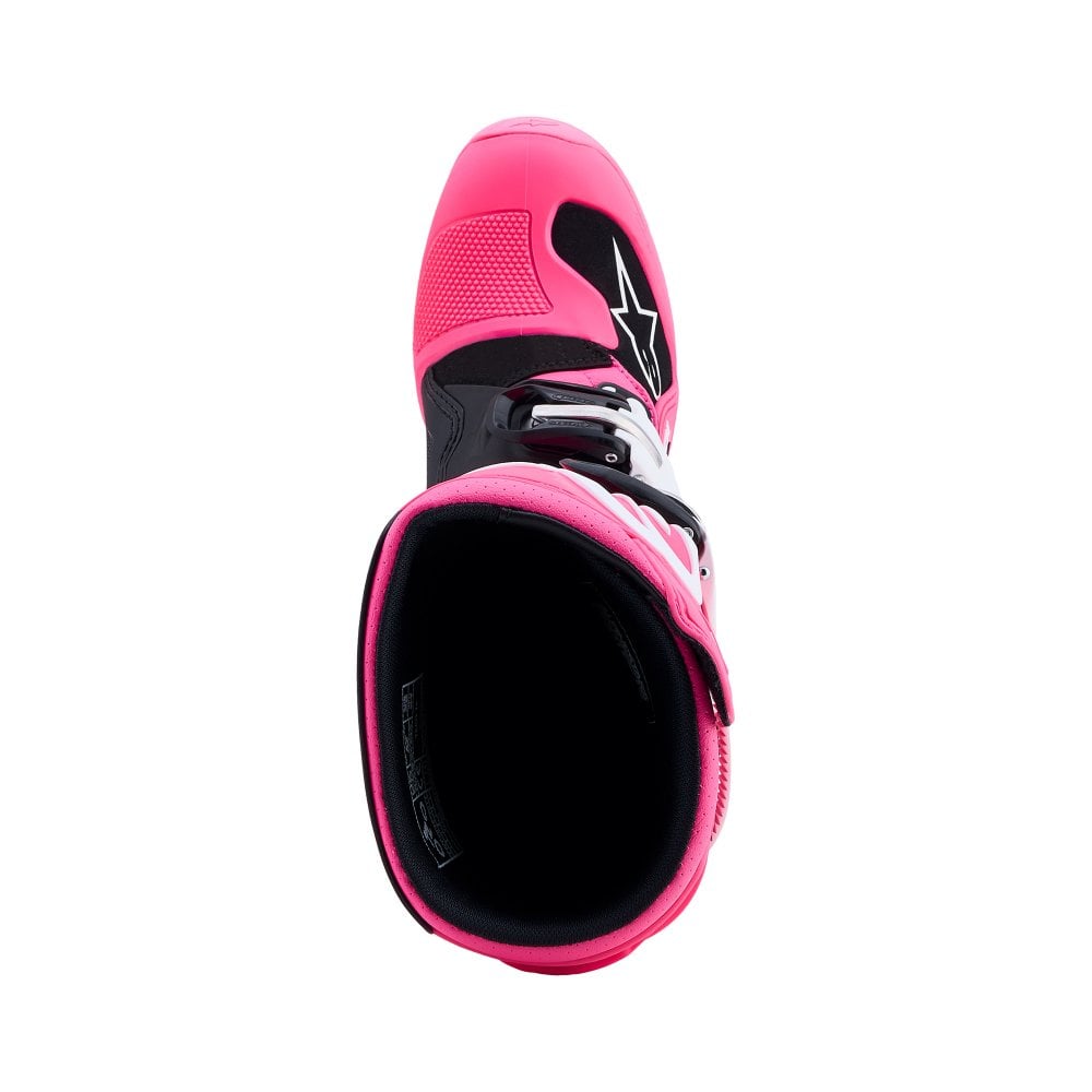 Alpinestars Tech 7s YOUTH Motocross Boots Pink Fluo/Black/White