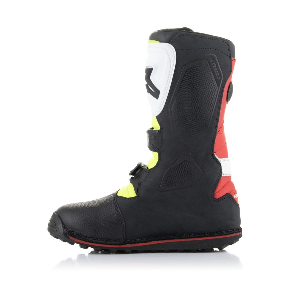 Alpinestars Tech-T Trials Boots White/Red/Yellow Fluo/Black