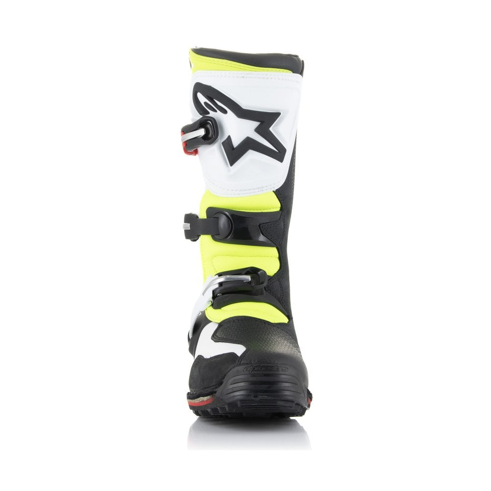 Alpinestars Tech-T Trials Boots White/Red/Yellow Fluo/Black