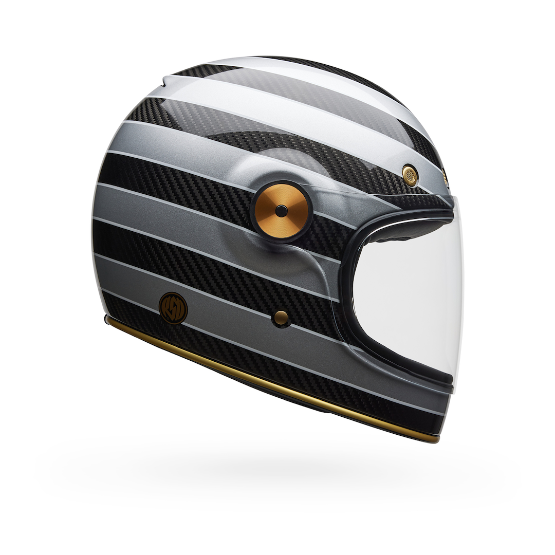 Bell Bullitt GT Carbon RSD Temple Gloss ECE 22.06 Helmet Black/Silver