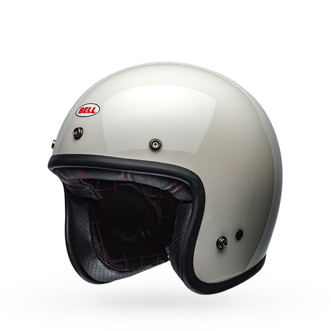 Bell Custom 500 Solid ECE Helmet Vintage White