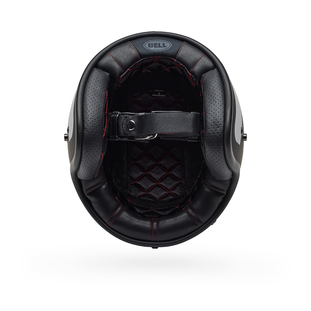 Bell Custom 500 Parlor Matte ECE Helmet Black/White