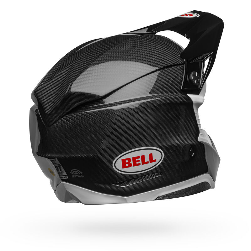 Bell Moto-10 Spherical Solid ECE MX Helmet Black/White