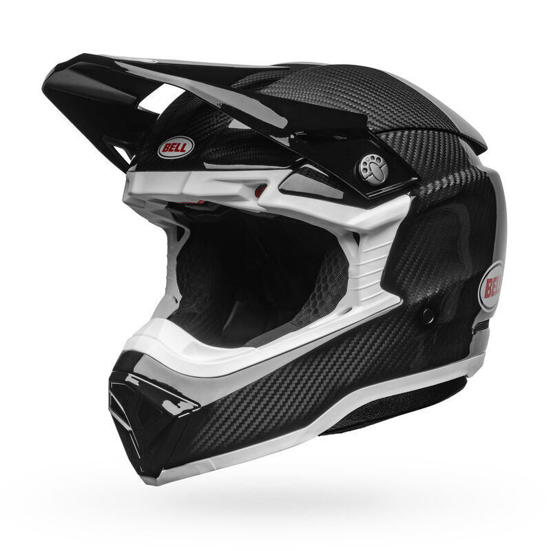 Bell Moto-10 Spherical Solid ECE MX Helmet Black/White