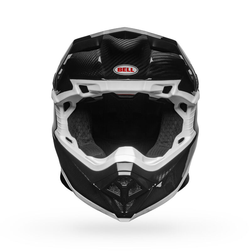Bell Moto-10 Spherical Solid ECE MX Helmet Black/White