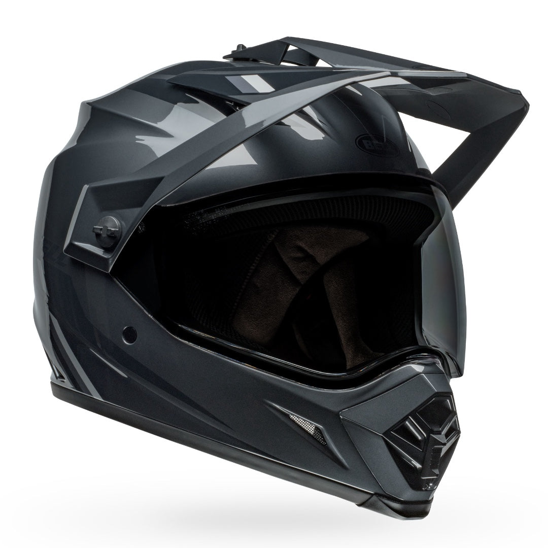 Bell MX-9 Adventure MIPS Alpine ECE 22.06 Helmet Charcoal/Silver - Clear Visor