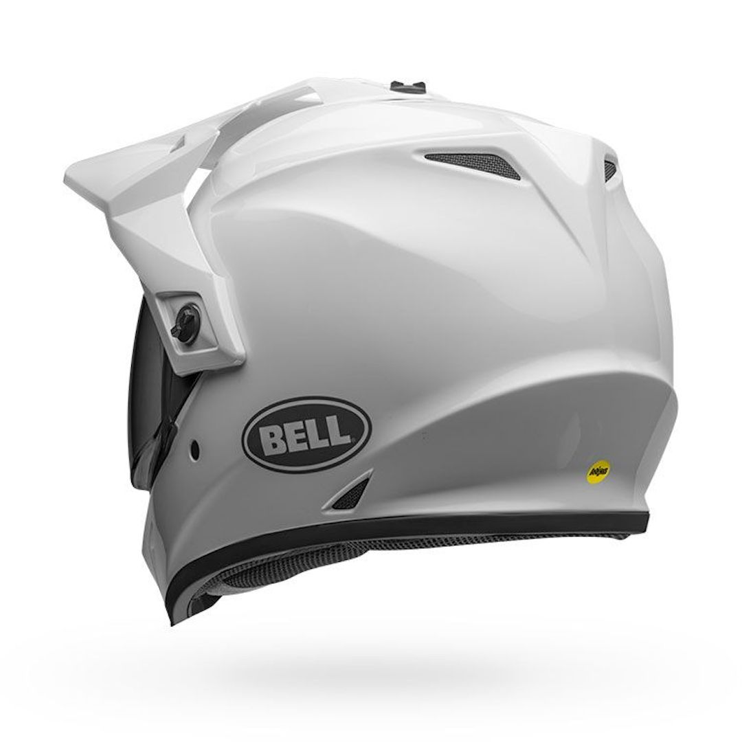 Bell MX-9 Adventure MIPS Solid ECE Helmet White - Clear Visor