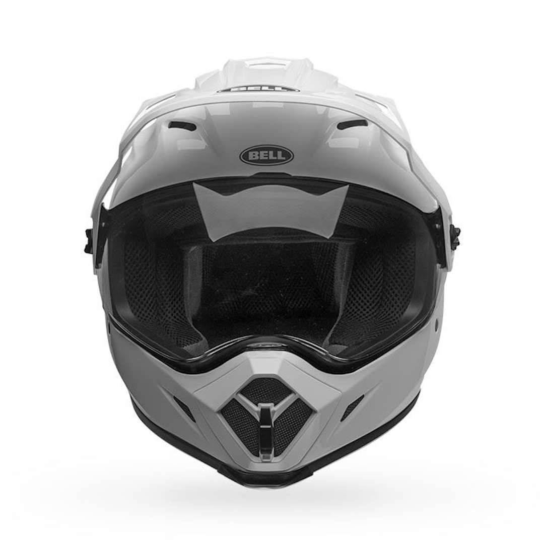 Bell MX-9 Adventure MIPS Solid ECE Helmet White - Clear Visor