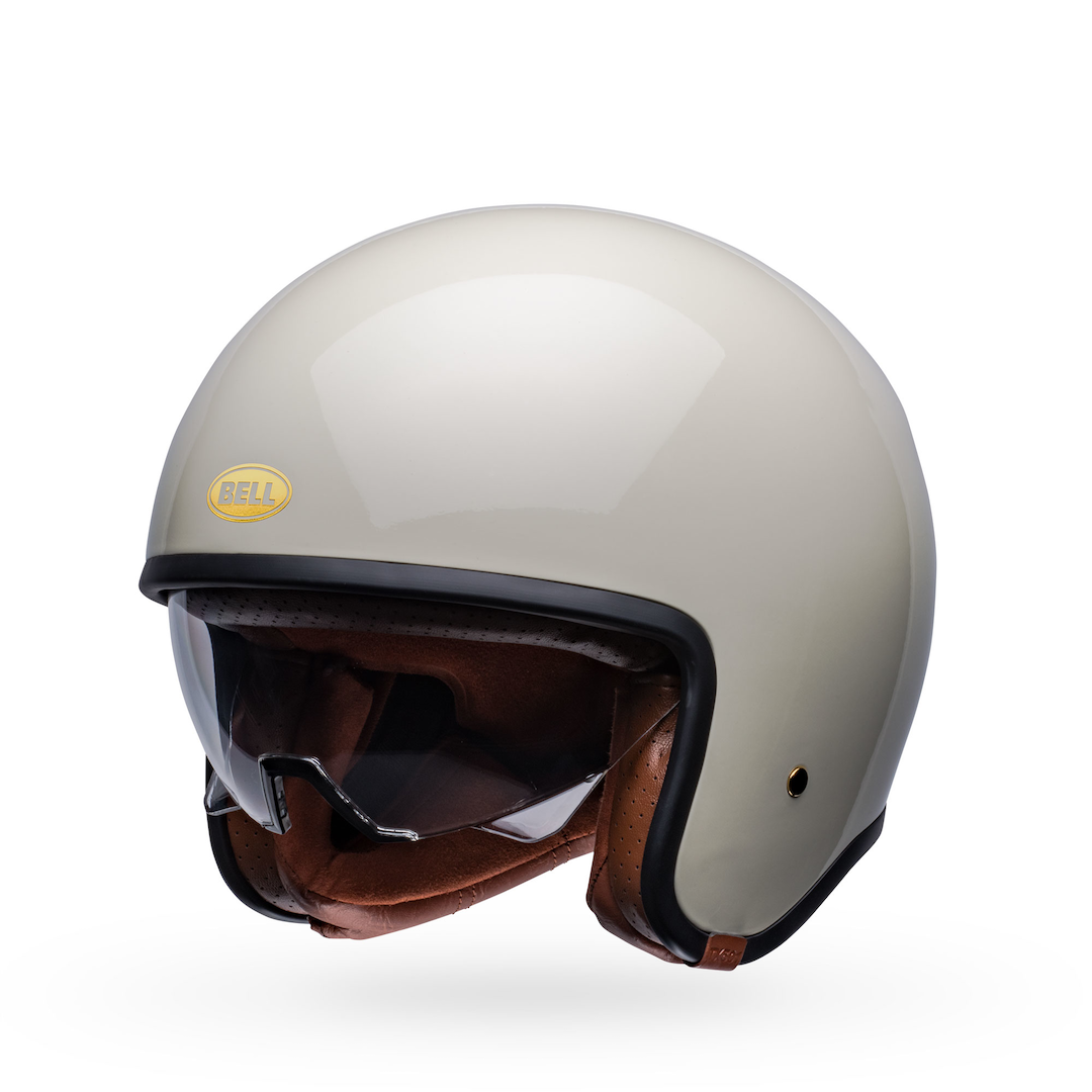 Bell TX-501 Solid ECE Helmet Vintage White