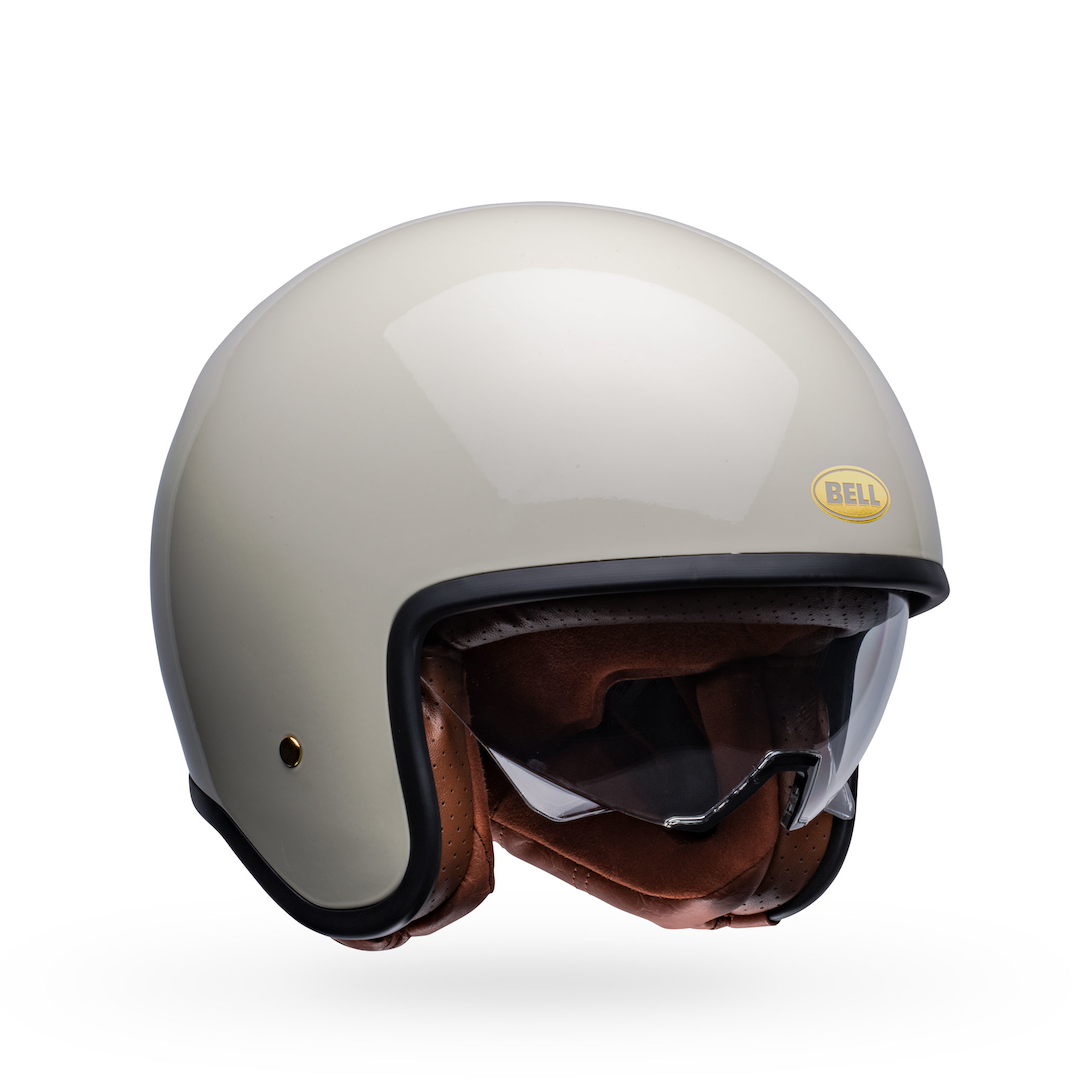 Bell TX-501 Solid ECE Helmet Vintage White