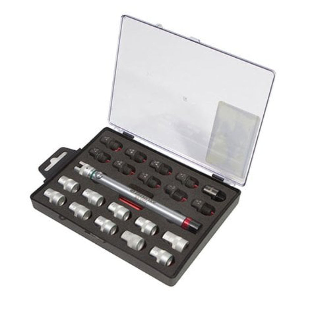 Bikeservice Tools 22pcs Spoke (Fixed Torque) wrench Set w steel and alumnium ends