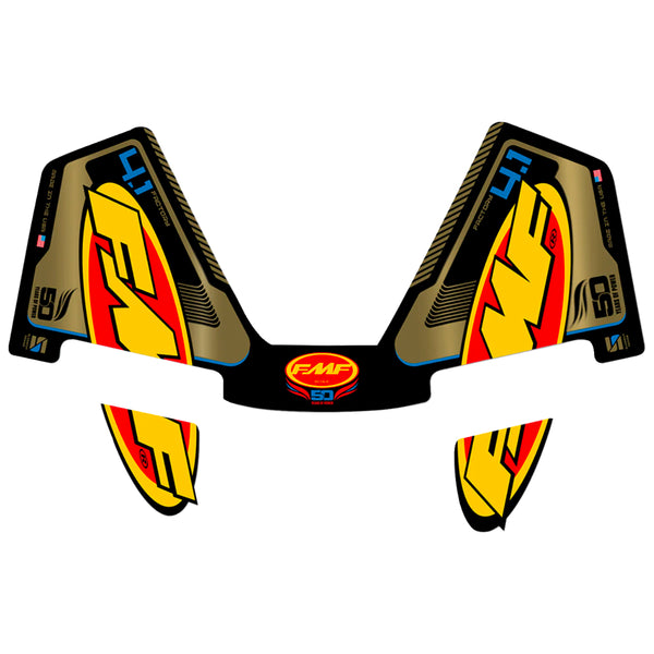 FMF Factory 4.1 Replacement Decal Sticker Exhaust Graphic 50th GOLD 014852