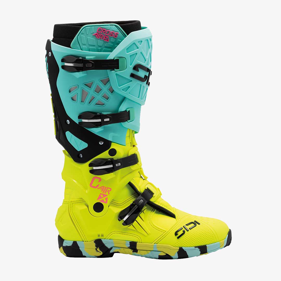 Sidi Crossair X CE Boots Mint Green/Fluo Yellow