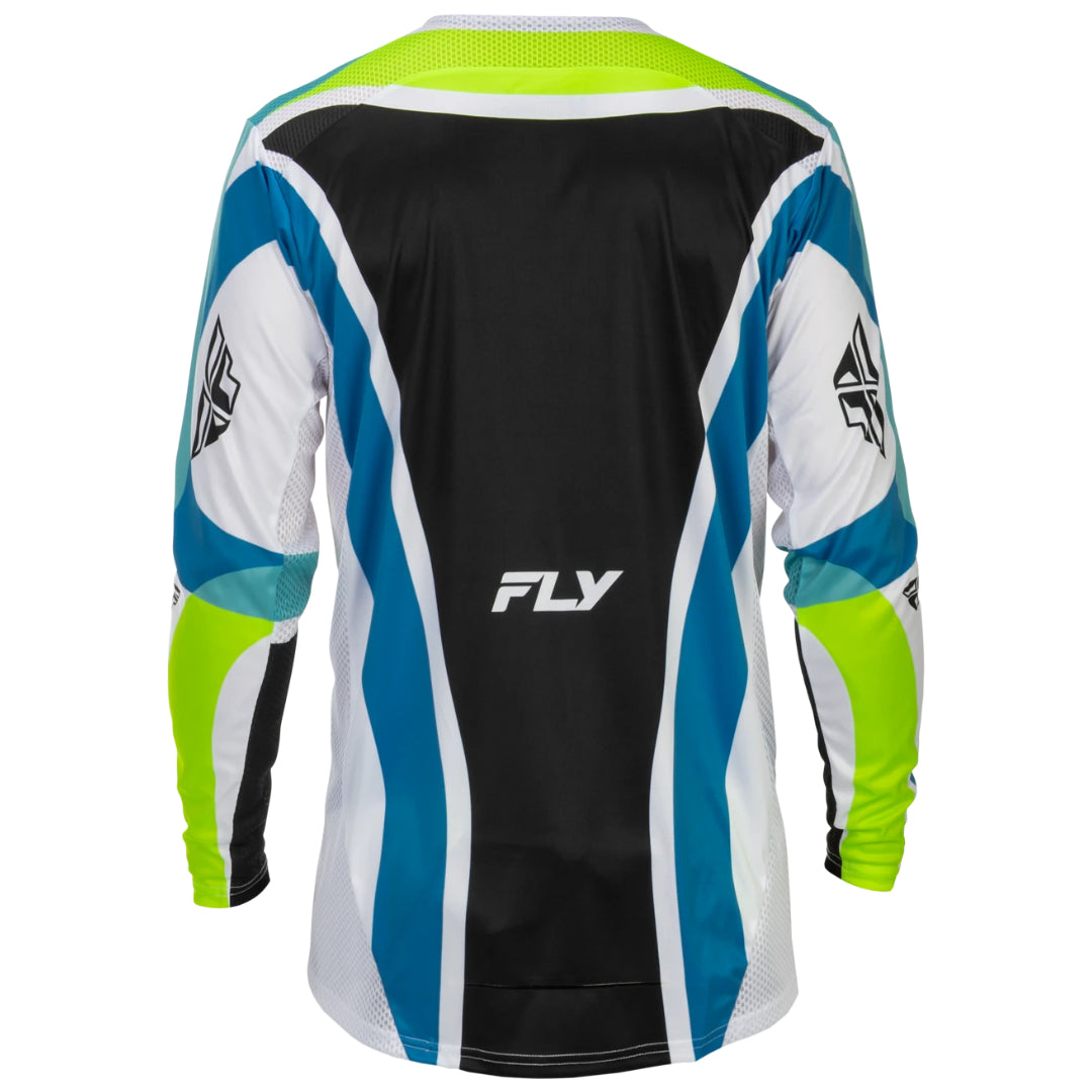 Fly Lite LE Current 2026 MX Jersey White/Lime/Blue