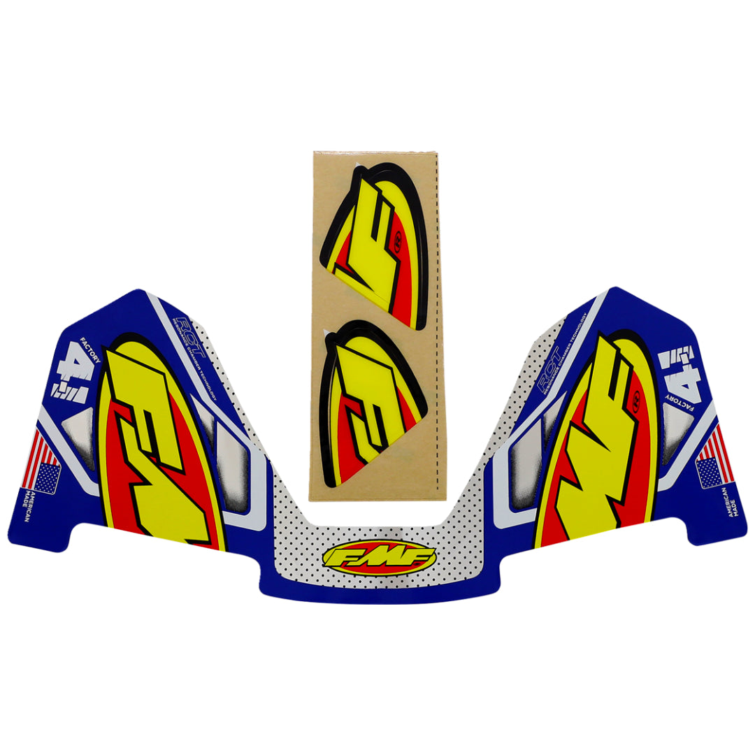 FMF Factory 4.1 Replacement Decal Sticker Exhaust Graphic BLUE 014849