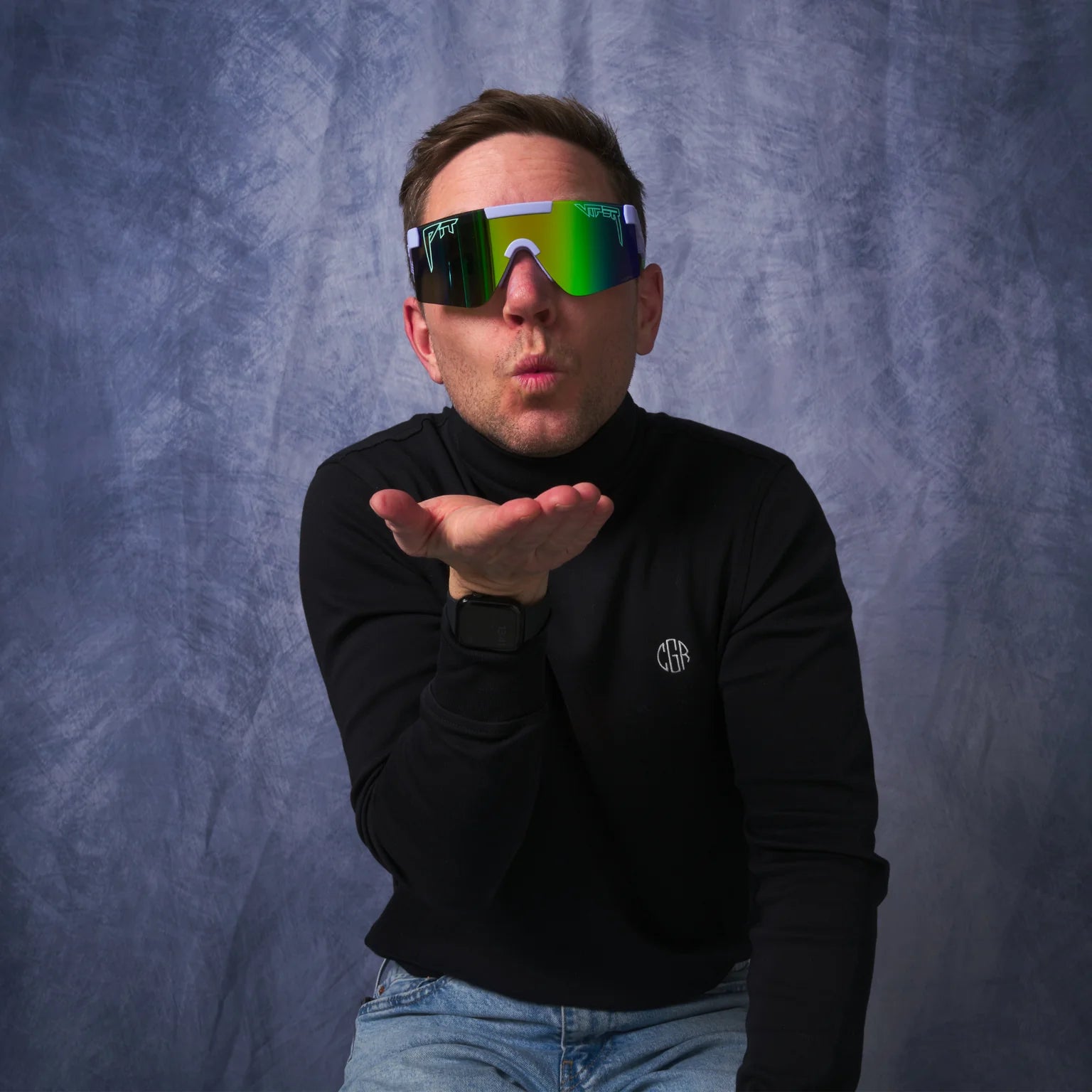 Pit Viper The Moontower Original 2.0 Sunglasses - HDPV Polarized Blue-Green Lens