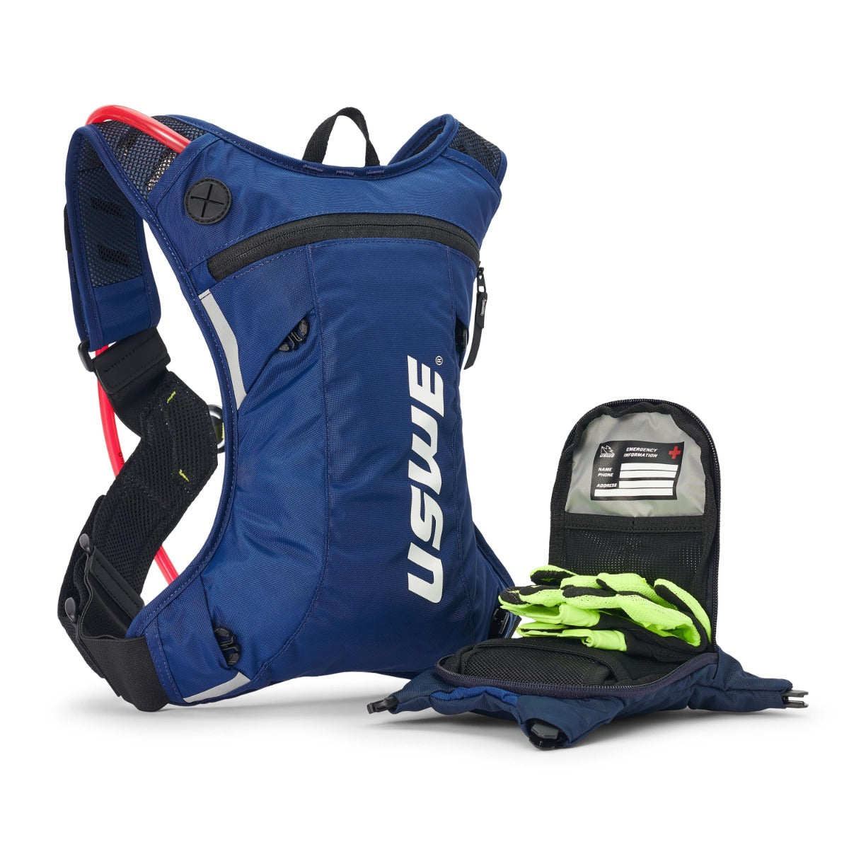 USWE Moto Hydro 3L Race Fit Hydration Pack - Factory Blue