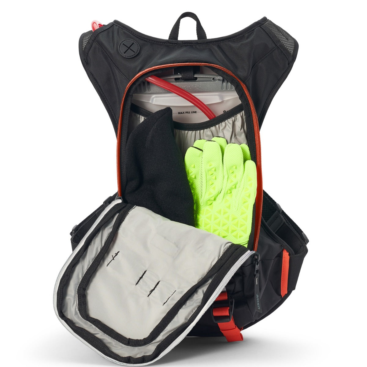 USWE Moto Hydro 8L Kurt Caselli 66 Edition Hydration Pack Black
