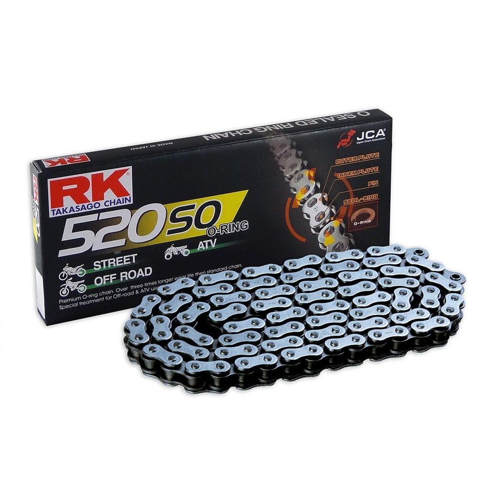 RK 520 SO O-Ring Clip Link Chain 118 Links