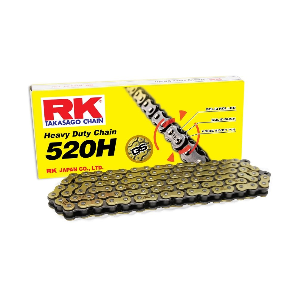 RK 520 H Heavy Duty Gold Chain 118 Links