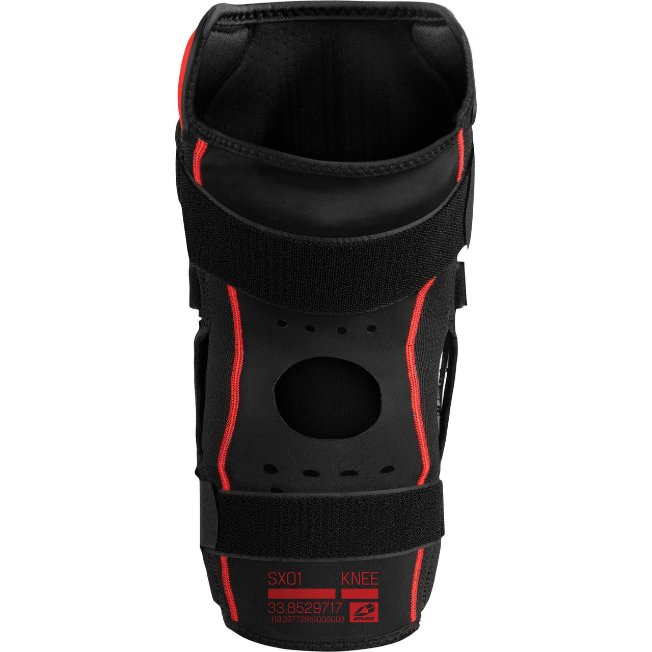 EVS SX01 Knee Brace Adult Black/Red Each