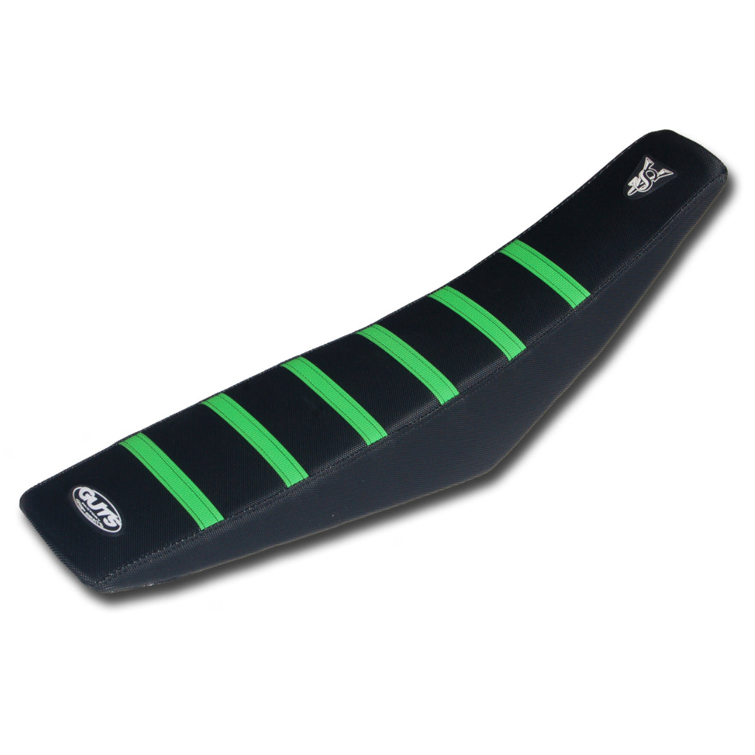 Guts Ribbed Velcro Cover Black/Green Ribs Kawasaki KX125 03-08 KX250 03-08