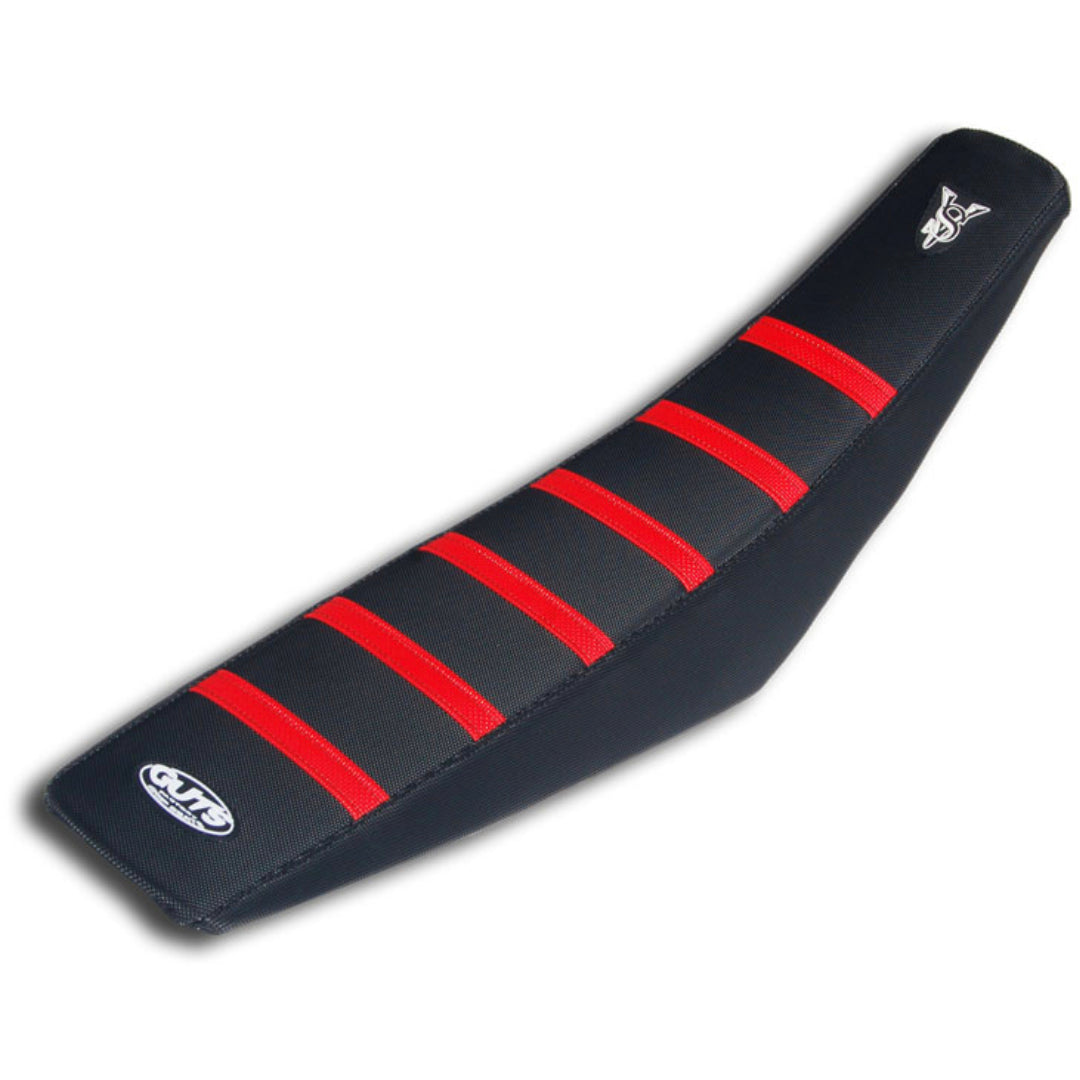 Guts Ribbed Velcro Cover Black/Red Ribs Honda CRF250 18-21 CRF450 17-20