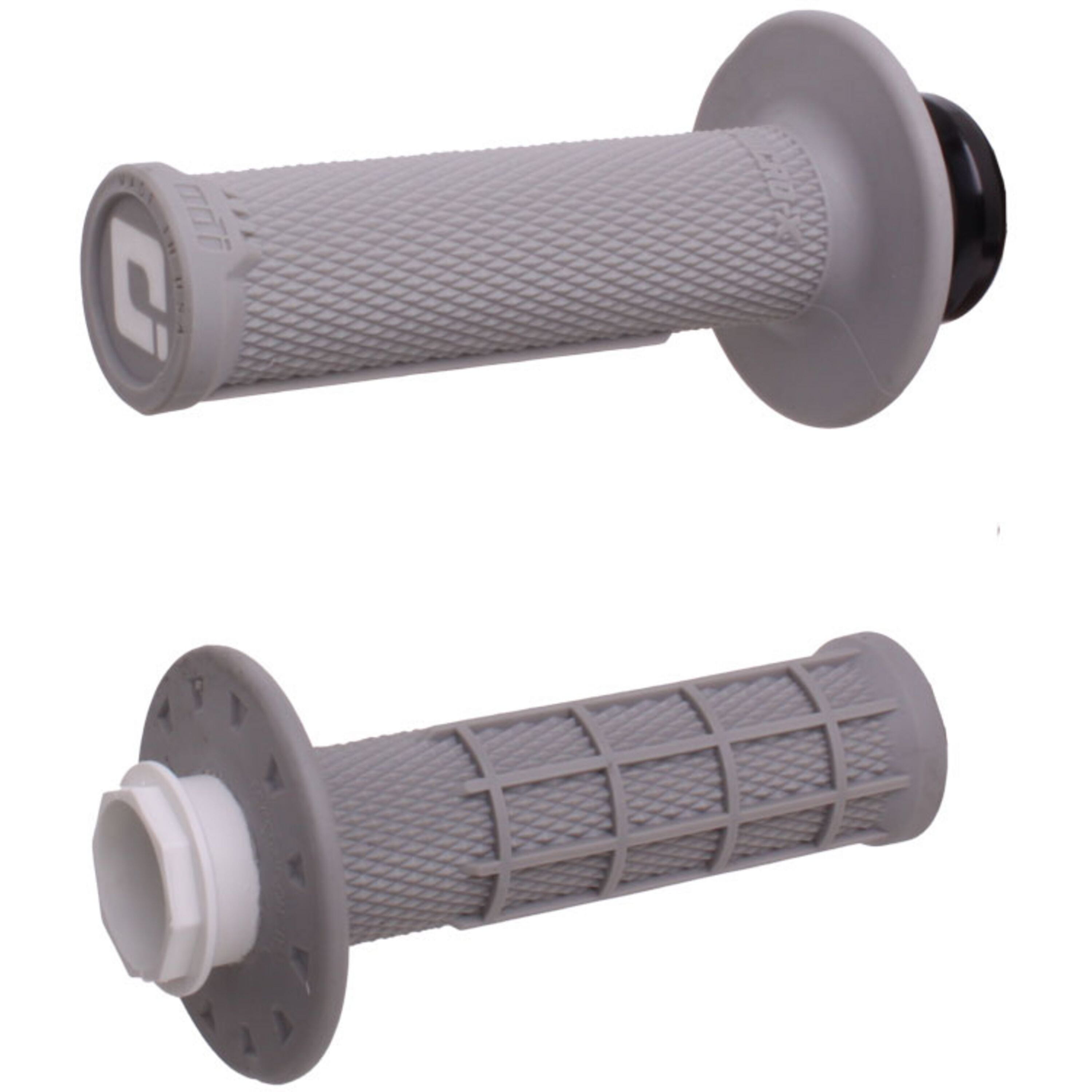ODI Micro-X Lock-On Grips Half Waffle Grey