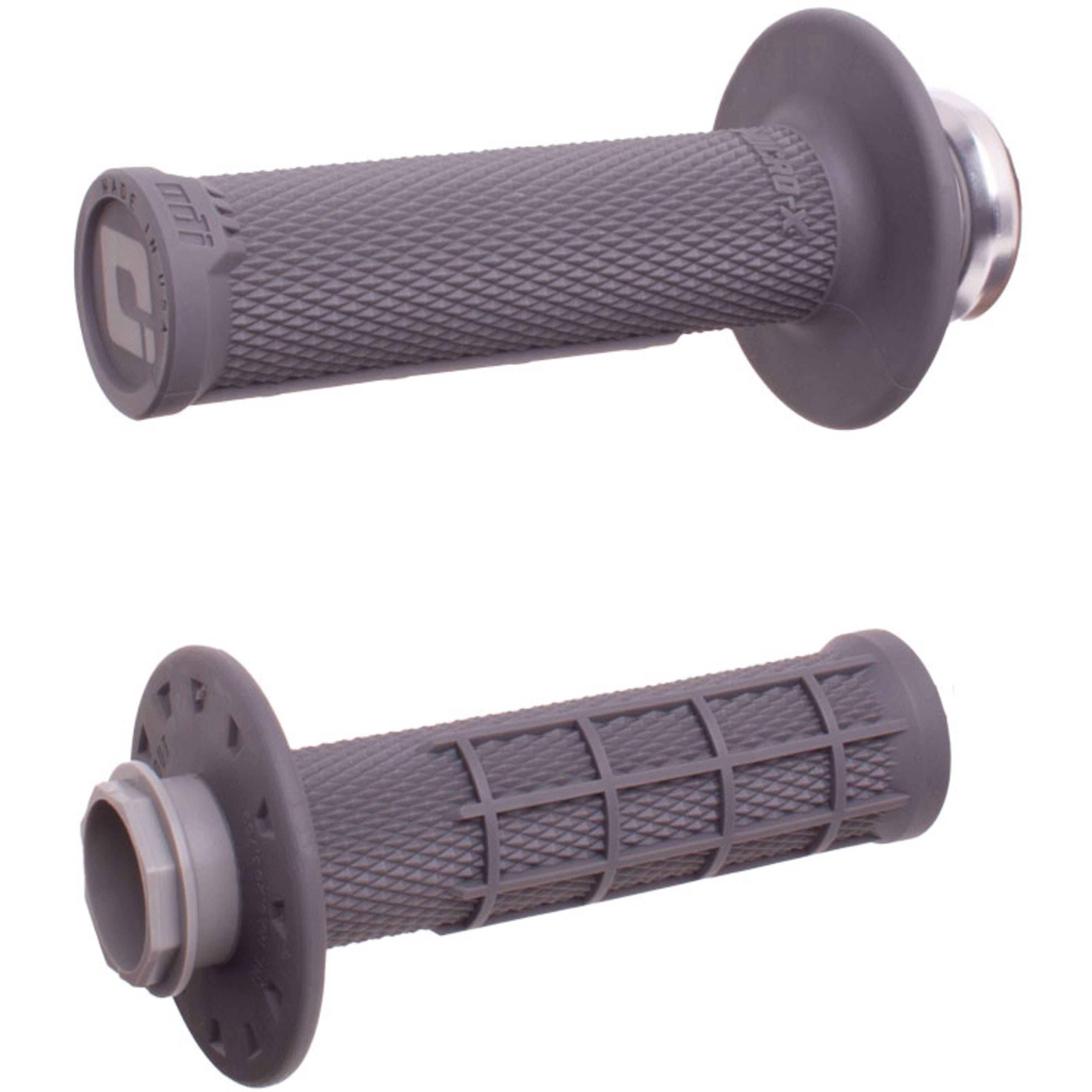ODI Micro-X Lock-On Grips Half Waffle Graphite