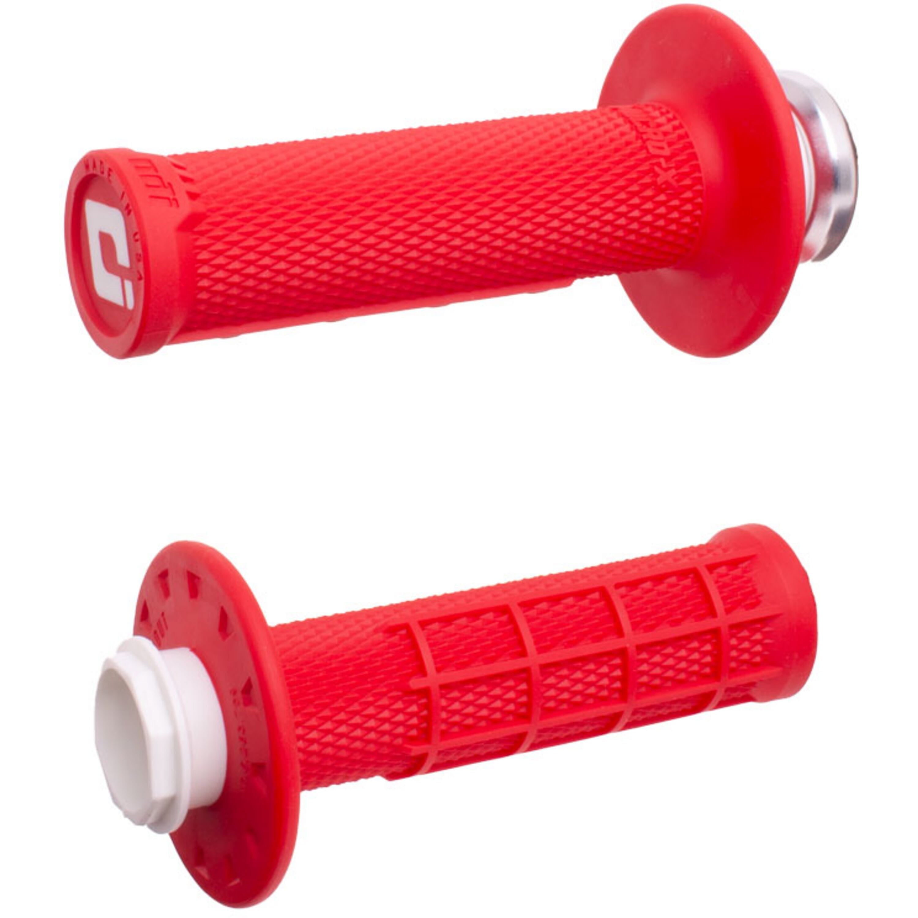 ODI Micro-X Lock-On Grips Half Waffle Red