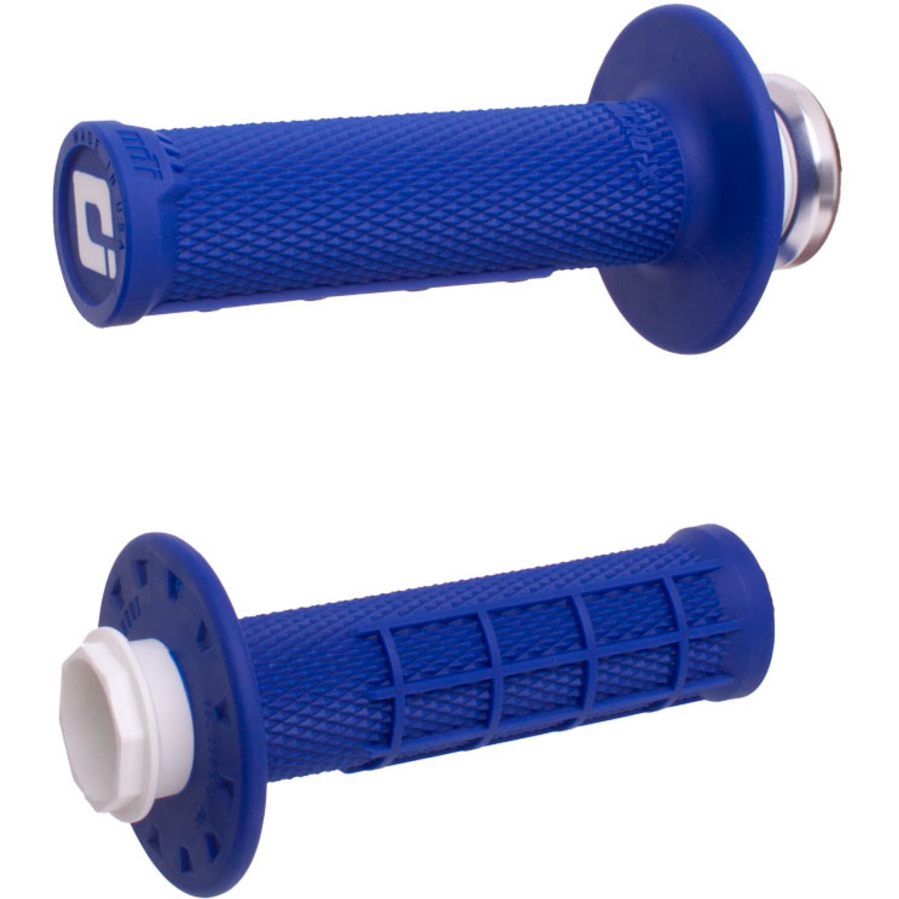 ODI Micro-X Lock-On Grips Half Waffle Blue