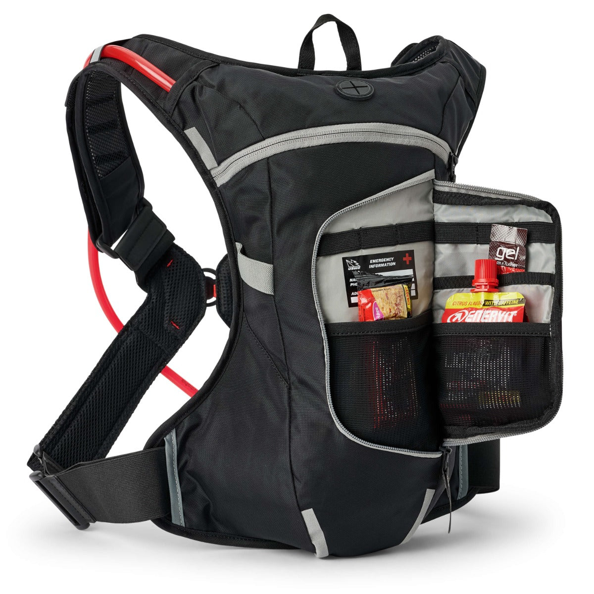 USWE Moto Hydro 4L Adventure Fit Hydration Pack  - Black/Grey