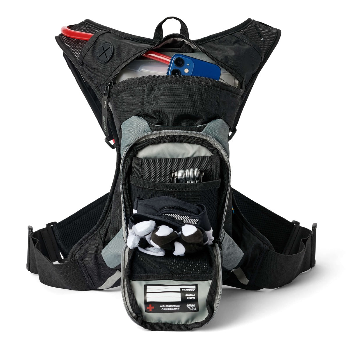 USWE Moto Hydro 3L Adventure Fit Hydration Pack  - Black