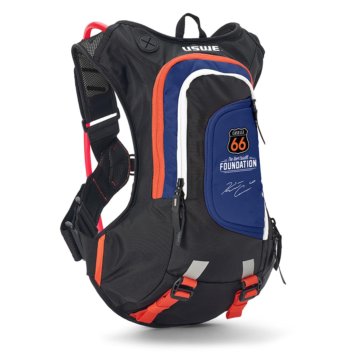 USWE Moto Hydro 8L Kurt Caselli 66 Edition Hydration Pack Black