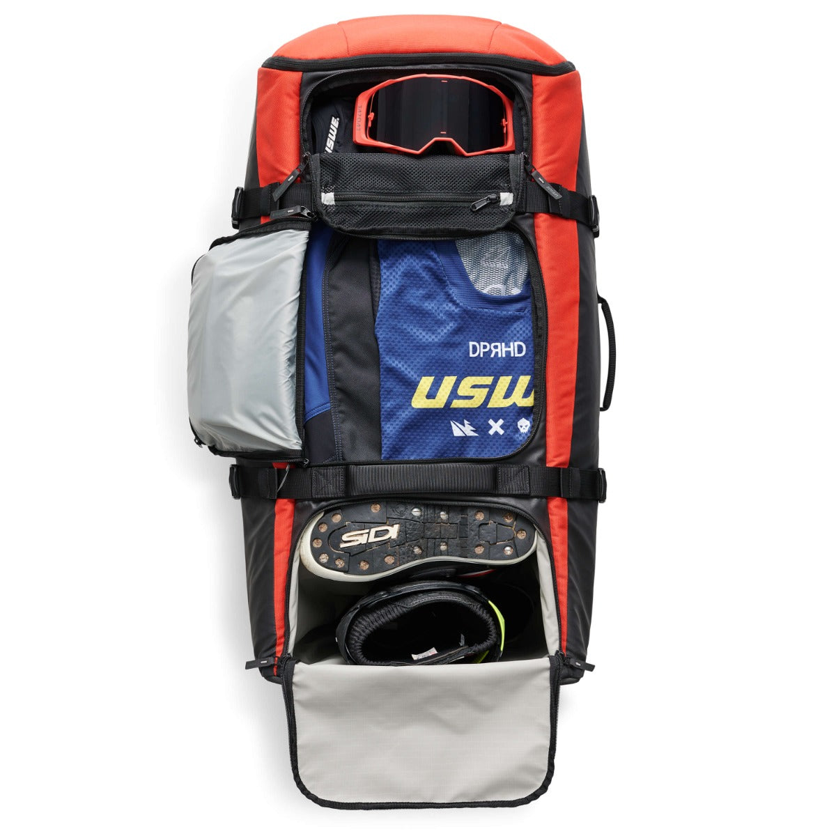 USWE Buddy 150L Athlete Gear Trolley Bag - Black/Red