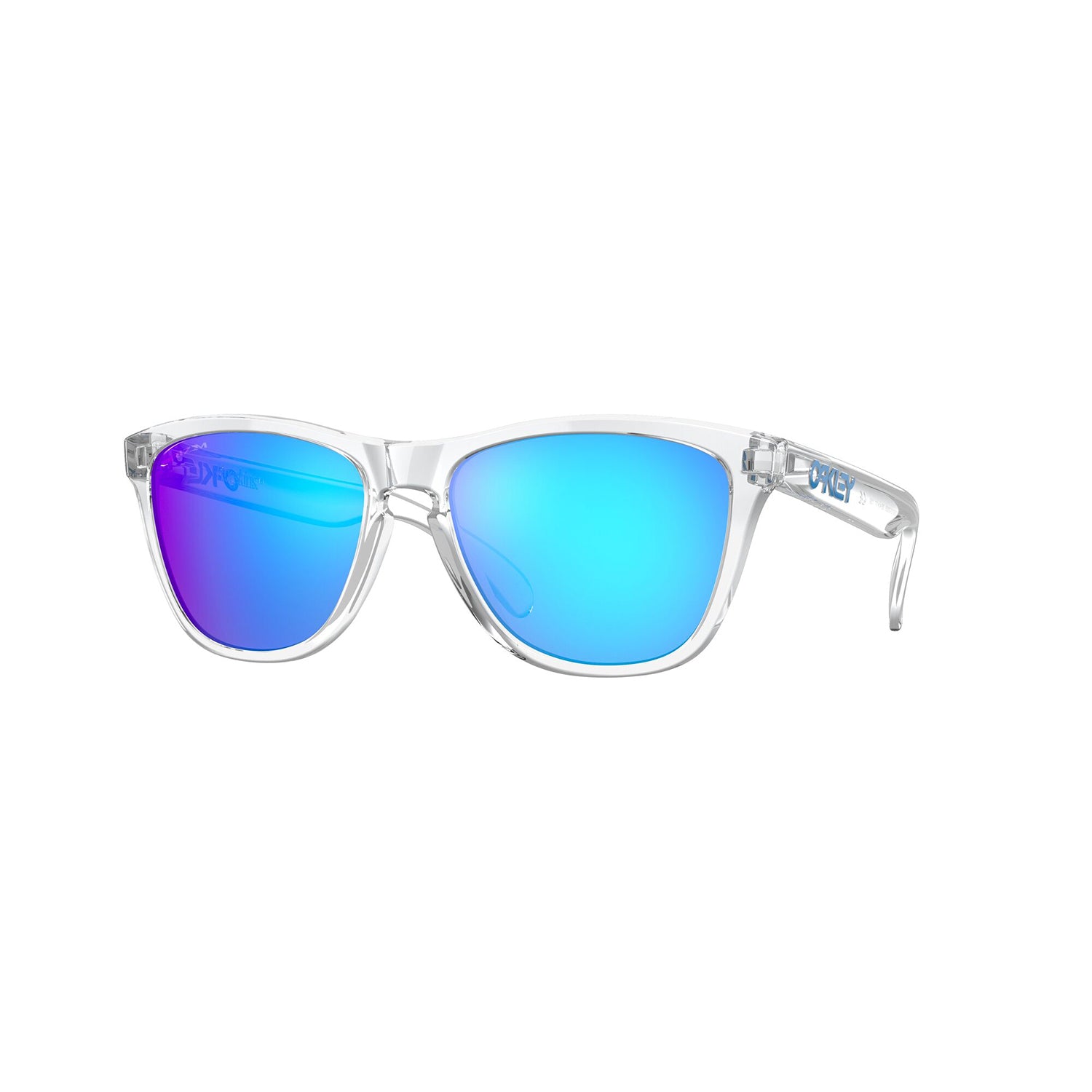 Oakley Frogskins Sunglasses Adult (Clear) Prizm Sapphire Lens