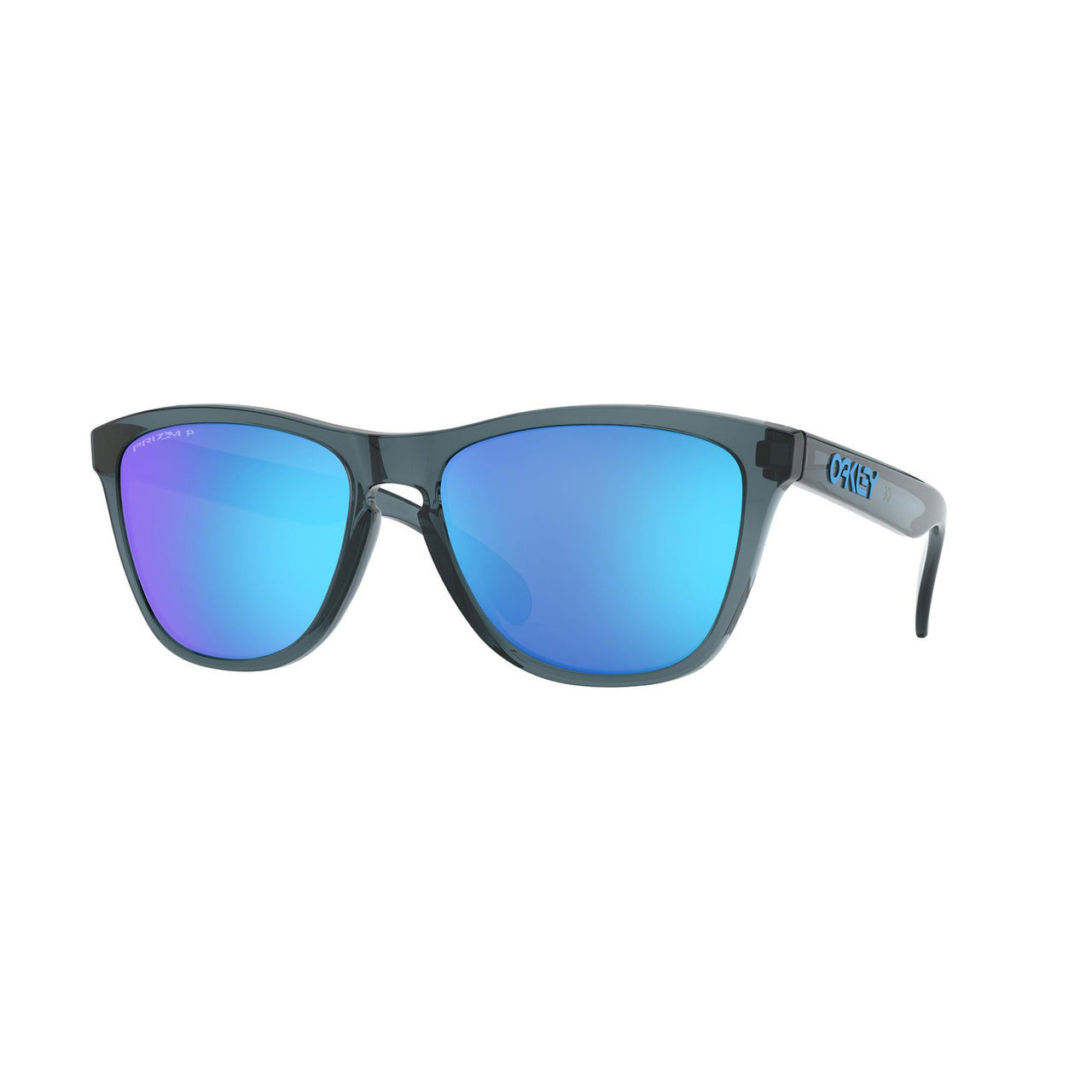 Oakley Frogskins Sunglasses Adult (Crystal Black) Prizm Sapphire Polarized Lens