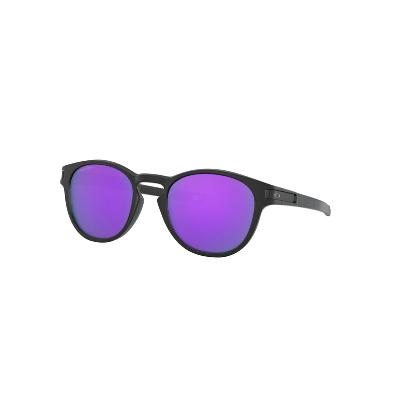 Oakley Latch Sunglasses Adult (Matte Black) Prizm Violet Iridium Lens