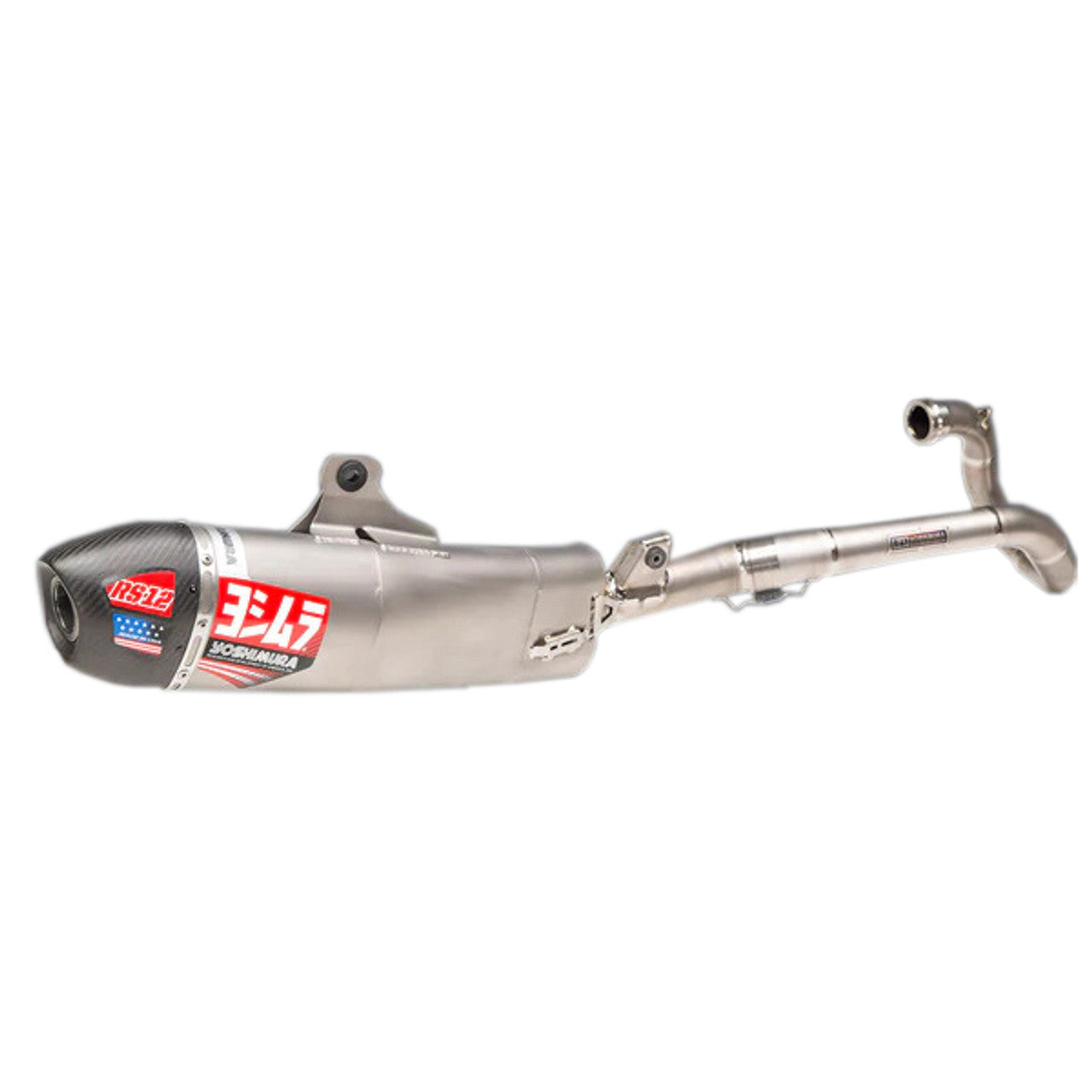 Yoshimura RS-12 Full Exhaust System (Ti/Carbon Cap) Honda CRF250R 2022-2023