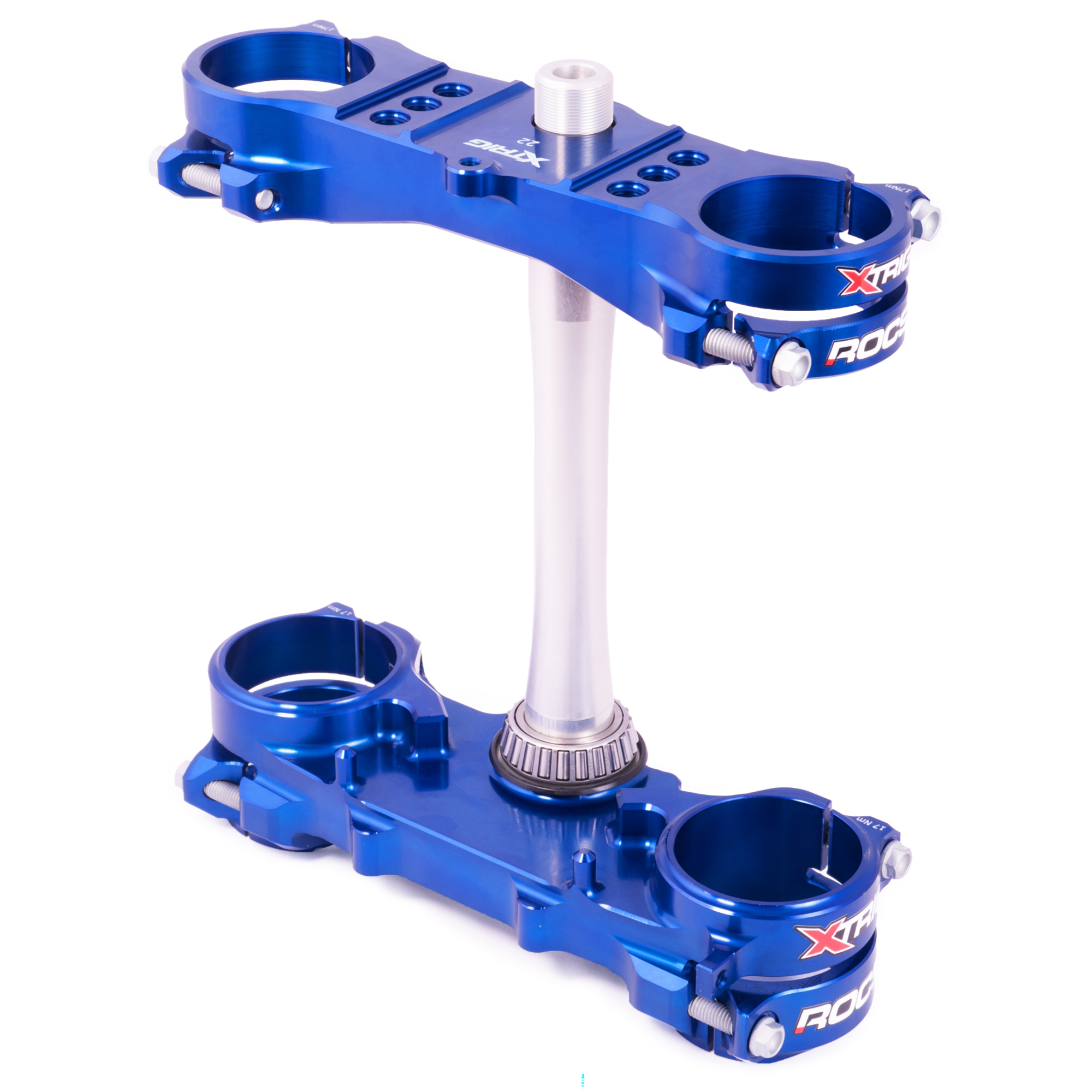 Xtrig Rocs Tech Triple Clamps Blue Yamaha YZF250 24-/YZF450 23-24/Fantic XXF450 24- (OS 22mm)
