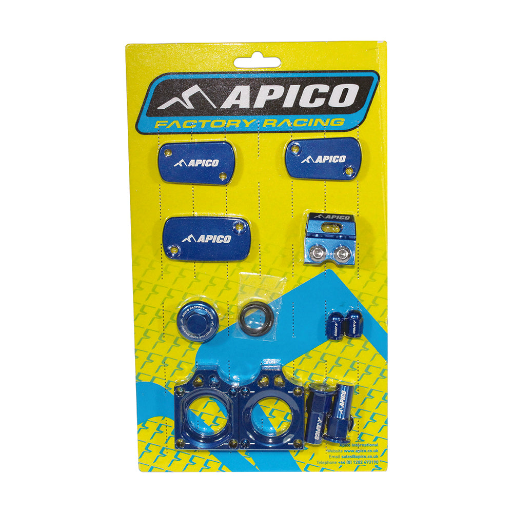 Apico Factory Bling Pack Pack KAWASAKI KX250F 21-23, KX450F 19-23, KX250XC/450XC 21-23 Blue