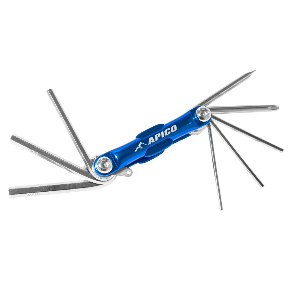 Apico Hex Head Key/Screw Driver Multitool 8pcs Blue