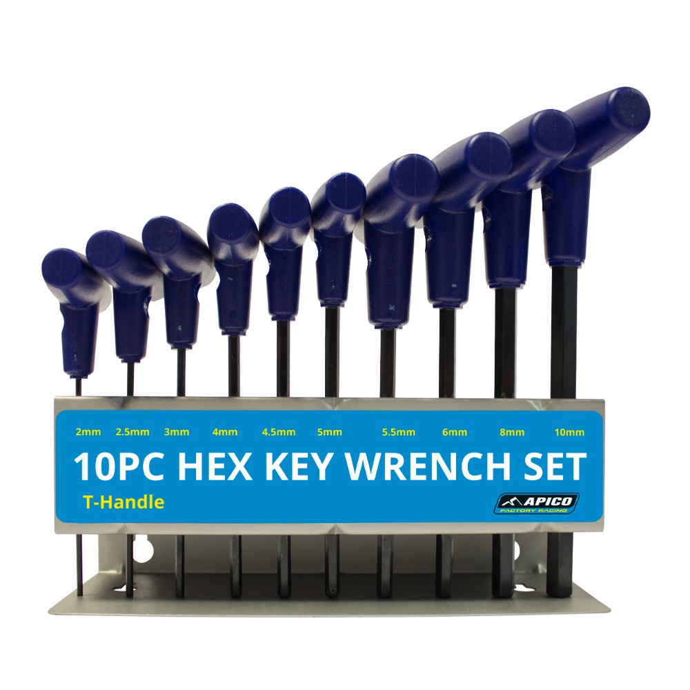 Allen Tool Kit Apico Allen T-Handle Tool Kit 10pcs 2-10mm