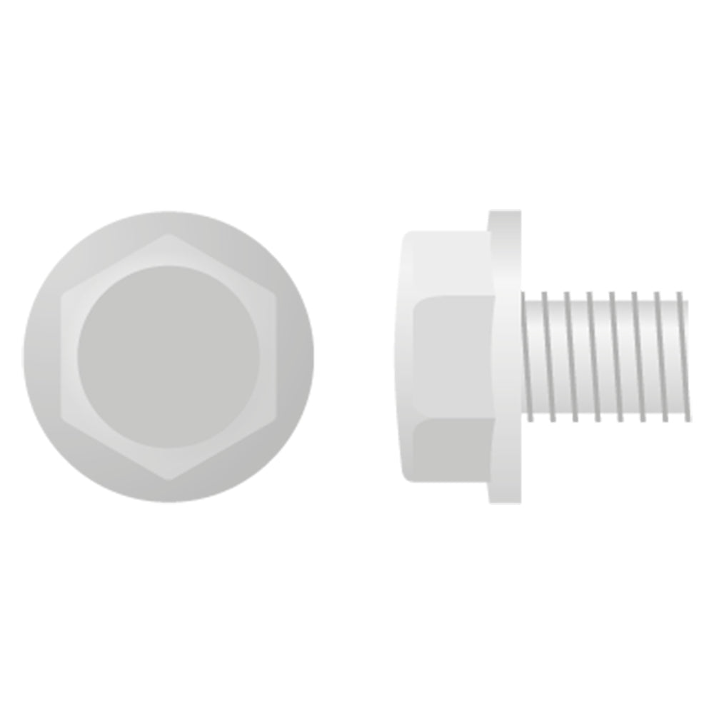 Apico Hex Head Flange Bolt M6X1.0X12 10mm 10pk