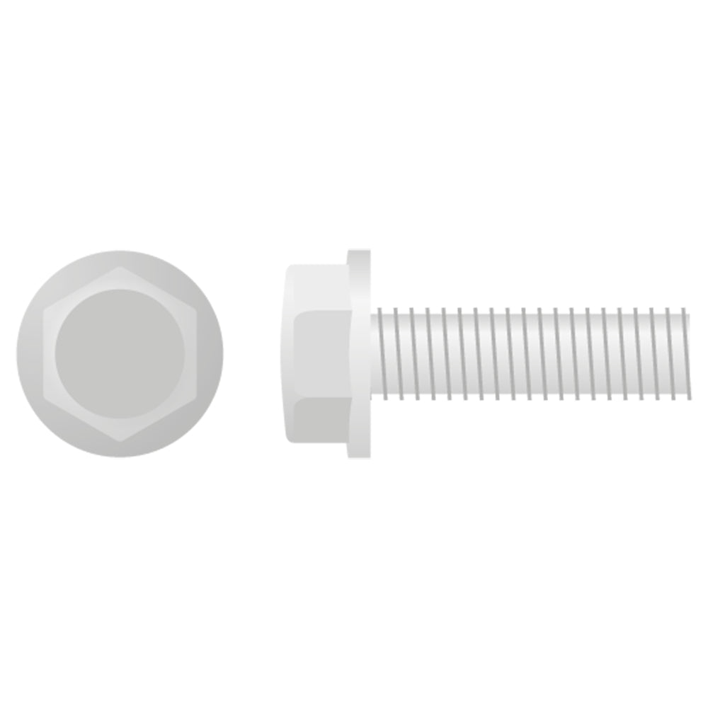Apico Hex Head Flange Bolt M6X1.0X20 10mm 10pk
