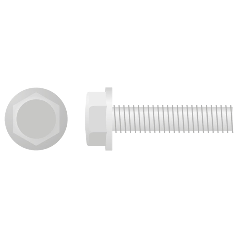 Apico Hex Head Flange Bolt M6X1.0X25 10mm 10pk